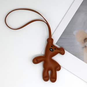 Venta al por mayor Oso de cuero de lujo coche llavero bolsa colgante llavero llaveros accesorios clave diseñador Mini <span class=keywords><strong>Birkin</strong></span> <span class=keywords><strong>bolso</strong></span> encantos - Product Image 3