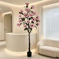 Fleurs artificielles les plus vendues, arbre de magnolia artificiel, fleurs artificielles, arrangements floraux pour mariage, décoration de chambre d'hôtel