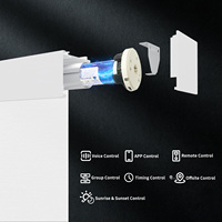 Persiana Enrollable de Alta Calidad con Control Móvil por WiFi de Google, para Ventana, con Función Día y Noche