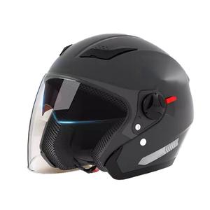 Mayorista Personalizado All-Season Ciclismo Media Cara Cascos Hombres Mujeres Scooter Eléctrico Motocicleta Equipo de Seguridad ABS PC Visor - Product Image 3