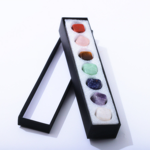 Juego de piedras caídas de cristal pulido Natural, <span class=keywords><strong>Cubo</strong></span> de malaquita de 7 Chakras, Ágata citrina para decoración del hogar Feng Shui de lujo - Product Image 3