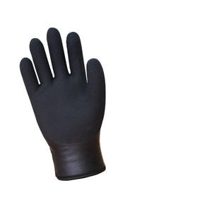 <b>Waterproof</b> Natural Rubber Fully Coated <b>Thermal</b> <b>Gloves</b> Anti-Slip Industrial Hand Protection Outdoor Use Cotton Nylon Lining - Product Image 4