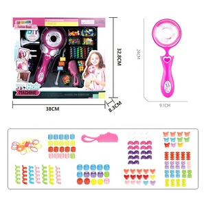 Samtoy-Kit de maquillaje para niños y niñas, herramienta de peinado eléctrico de imitación, trenzado de pelo de estilo DIY para niñas, regalos con accesorios - Product Image 6