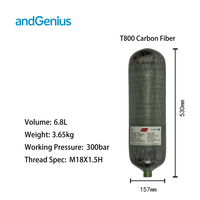 Bouteille de gaz composite ultra-légère 2L 3L 6.8L 9L 12L pour compresseur d'air, plongée sous-marine 300Bar 30Mpa