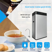 Système d'osmose inverse commercial à haut débit 1200GPD avec boîtier en acier inoxydable, machine de traitement de l'eau pure par osmose inverse industrielle