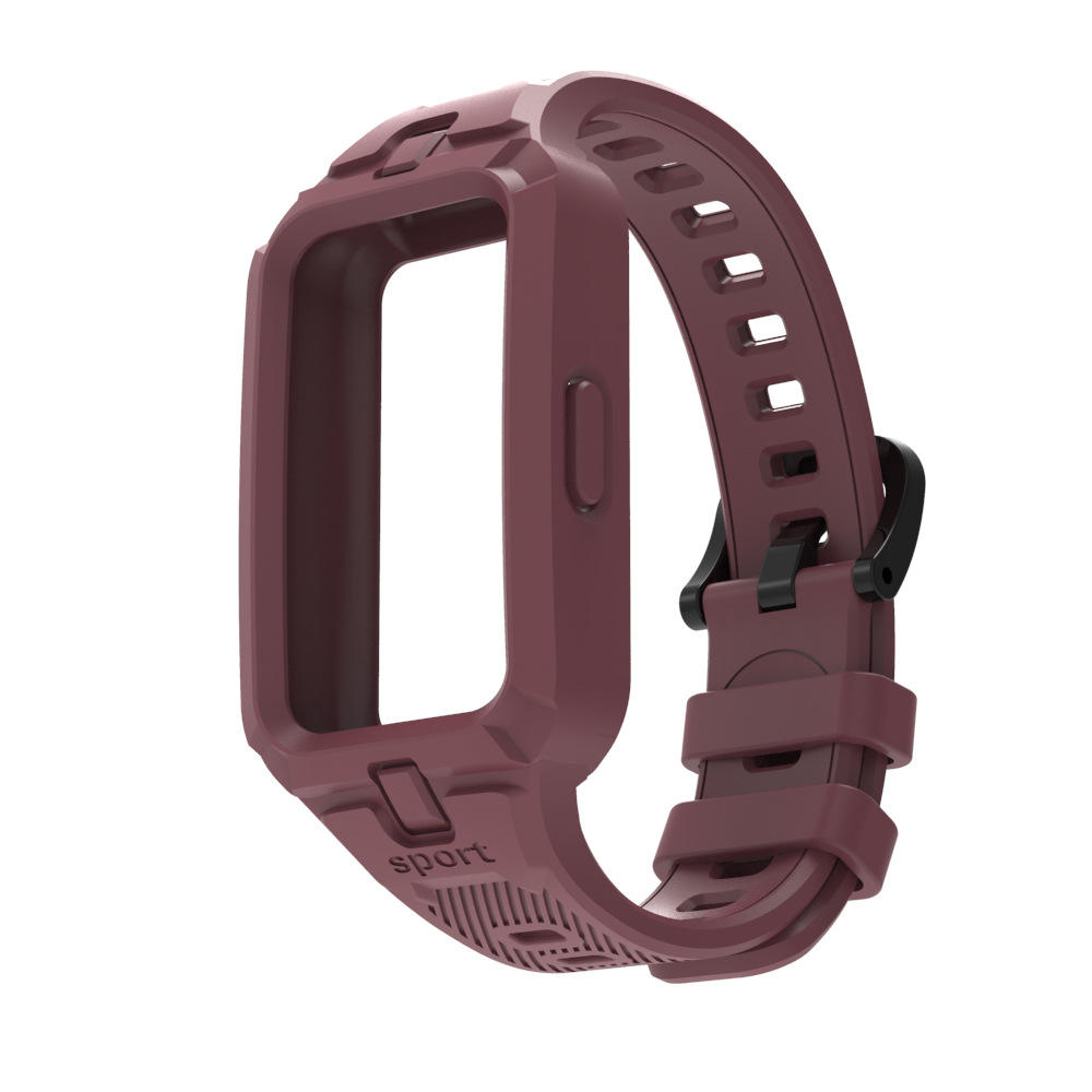 Rouge vin [bracelet de montre de sport unicolore]