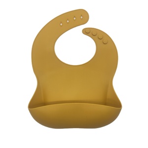 Grande morbido impermeabile per uso alimentare personalizzato forniture per l'alimentazione del bambino prodotti lavabili bavaglini semplici in Silicone solido - Product Image 3