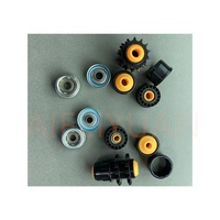 Roulement de convoyeur en plastique OD 38mm 42mm 45mm 50mm 50.8mm 60mm avec boîtier et embouts pour rouleaux à gravité