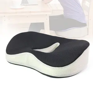 Saien En Gros tissu de velours Coccyx Orthopédique en mousse à mémoire oreiller chaise de bureau coussin de siège de voiture avec trou ouvert