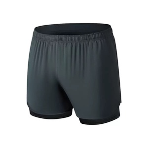 Pantalones cortos para correr 2 en 1 para <span class=keywords><strong>hombre</strong></span>, pantalones cortos atléticos para gimnasio con interior ajustado para <span class=keywords><strong>hombre</strong></span>, pantalones cortos de entrenamiento de secado rápido con bolsillos - Product Image 2