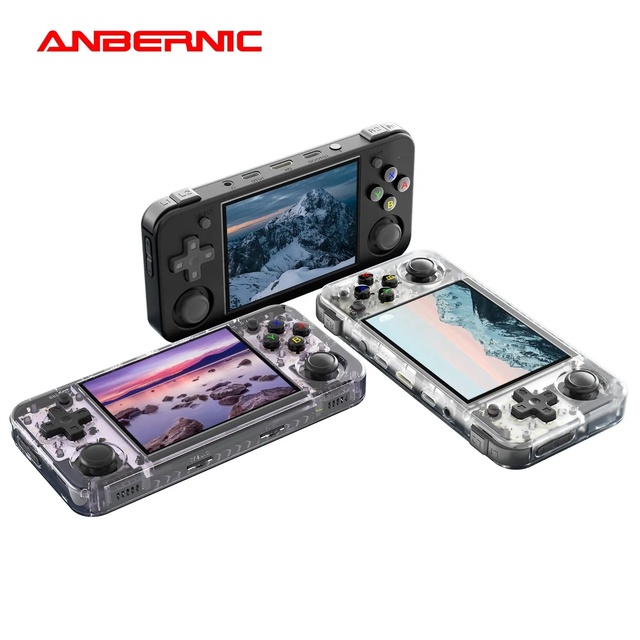 2024 ANBERNIC RG35XX H Handheld Game Console 3.5''IPS Screen Output Linux System RG35XXH Retro Video Simulator Console Kids Gift