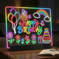 Bestseller Décoration de chambre Veilleuse à brancher avec verrouillage anti-touche accidentelle Vente directe usine Tableau de dessin LED