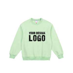 Sweat-shirt décontracté américain pour homme, couleur unie, épais, col rond, coupe ample, automne-hiver - Product Image 1