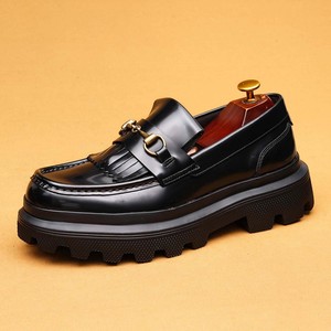 High Quality Designer Pure Cowhide Leather <b>Shoes</b> Closed Toe Waterproof Casual Breathable <b>Soft</b> <b>Sole</b> Laced Business Casual Men's - Product Image 1