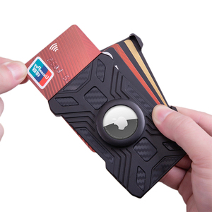 Custom Logo <b>RFID</b> Blocking Bottle Opener Slim Credit Card Holder Compatible with AirTag Metal <b>Wallet</b> - Product Image 1