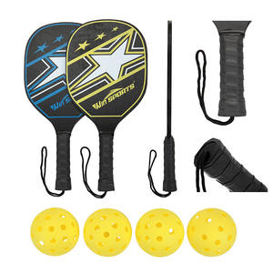 Juego de Palas de Pickleball Portátiles de Fibra de Vidrio, Pickleball de Madera Contrachapada para Niños y Adultos - Product Image 3