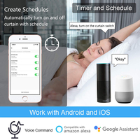 WiFi RF Interrupteur de rideau Tuya Smart Life Module de volet roulant 433mhz Émetteur Télécommande Stores Alexa Google Home
