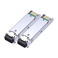 1.25g 10km BIDI SFP Module, 1000BASE-BX-D BIDI WDM Transceiver, Tx1550 / Rx1310nm DDM LC WDM Optical Fiber Transceiver for Cisco