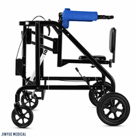 Déambulateur Électrique de Rééducation avec Support de Levage des Jambes pour AVC, Hémiplégie, Entraînement et Aide à la Mobilité