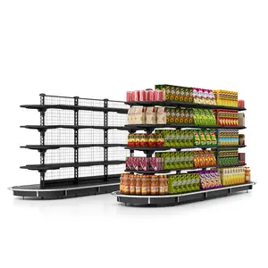 Supermarket Shelves Store Grid Display Shelf Stationery Store Shelves Wire Metal Shelving
