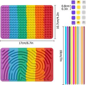Tablero sensorial Juguete de estrés de silicona Calma Viaje Avión Esenciales Juguetes Tablero educativo sensorial - Product Image 5