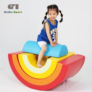 Enfants soft play aire de jeux en mousse ensemble arc-en-pont trou de forage arc-en-pont - Product Image 2