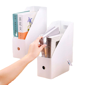 ZHI QUAN Desktop <b>File</b> Magazine Storage Box Office Organizer Set Waterproof Plastic Storage <b>Boxes</b> With/ Folder Model 858 Shantou - Product Image 1