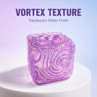 Jouets Squishy TPR Cube Tourbillon à Remontée Lente, Anti-Stress et Anti-Anxiété, Fidget Mochi Sensoriel, 3 Couleurs, Vente en Gros