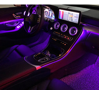 Éclairage d'ambiance RGB pour aérateurs de voiture Mercedes-Benz W205 Classe C, GLC X253, W213 Classe E, W222 Classe S – Décoration lumineuse en forme de turbine