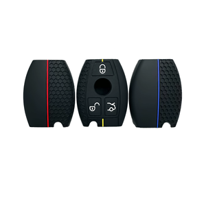 Porte-clés de voiture en silicone créatif à motif nid d'abeille pour <span class=keywords><strong>Mercedes</strong></span> Benz Classe E avec <span class=keywords><strong>protection</strong></span> et décoration - Product Image 5