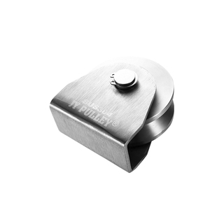 Rouleau <span class=keywords><strong>de</strong></span> roue <span class=keywords><strong>de</strong></span> portail coulissant à <span class=keywords><strong>Double</strong></span> roulement en métal robuste avec rainure U/Y/V pour piste - Product Image 2