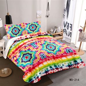 Juego de ropa de cama con tinte anudado, funda nórdica colorida de tamaño Queen y King Size para decoración de dormitorio, 3 piezas - Product Image 4