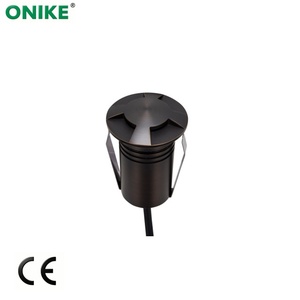 Projecteur LED RGB encastré en acier inoxydable <span class=keywords><strong>316</strong></span>, étanche IP67, 55 mm, 2,5 W, pour aménagement paysager, jardin, marches, mur - Product Image 6