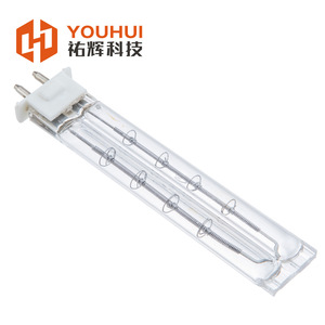 ยูฮุย เครื่องทำความร้อนอินฟราเรดควอตซ์แบบโปร่งใส 220V หลอดคู่ องค์ประกอบความร้อนอุณหภูมิสูงสำหรับใช้ในอุตสาหกรรม - Product Image 1