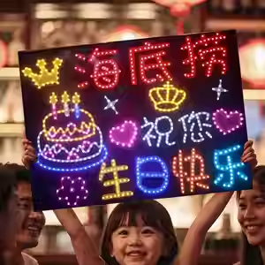 프로그래밍 가능한 미니 <span class=keywords><strong>LED</strong></span> 인사말 표지판 |   1080P 해상도의 디지털 스크롤 디스플레이, IP65 방수, 실내용 - Product Image 5