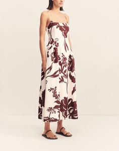 OEM Customize Fashion Floral Print Square Neck <strong>Maxi</strong> Slip <strong>Dress</strong> Summer Elegant Casual Vacation Beach Daily A-Line Long <strong>Dress</strong> - Product Image 6