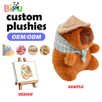 Fabricant de jouets en peluche personnalisés OEM, jouets en peluche cochon d'Inde, jouets en peluche capybara en coton doux, usine de jouets en peluche