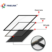 Panel de Pantalla Táctil Capacitiva PCAP de 12.1 Pulgadas, IP65 Impermeable, Multitáctil G+G, USB I2C RS232, para Kiosco Exterior y Señalización Digital