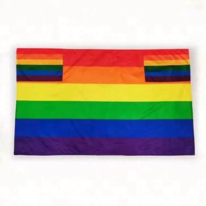 Drapeaux corporels d'extérieur en polyester pour événements, personnalisables avec logo, impression numérique, couleurs vives, pour la fierté gay et lesbienne, vente en gros - Product Image 3