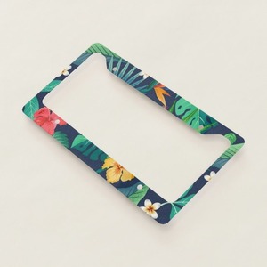 Floral Spread Kindness Hanwell License Plate <b>Frame</b> <b>Clamp</b> Durable Stylish Plastic 177mm Hole Distance - Product Image 2