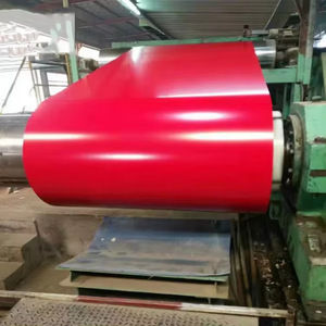 Bobine d'acier prélaqué avec revêtement rouge Galvalume, matériau de toiture métallique - Product Image 1