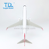 HelloJets B737-800 1/100 39,5 cm en plastique ABS, livraison personnalisable, impression sérigraphiée, style minimaliste moderne, aviation commerciale