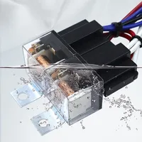 Harnes kabel Relay 2 lampu depan H4, bohlam lampu depan keramik colokan soket Set untuk lampu depan mobil