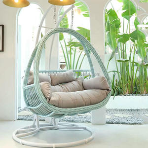Vente directe usine : Fauteuil suspendu œuf en rotin tressé pour extérieur, idéal pour patio, balcon, cour et jardin - Offre spéciale - Product Image 6