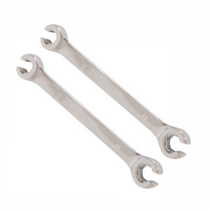 OEM Carbon Steel <strong>Double</strong> End <strong>Open</strong> Ring Flare Nut Crowfoot Brake Pipe Spanner <strong>Wrench</strong> with Flat Rib for Multiple <strong>Sizes</strong> Metric - Product Image 4