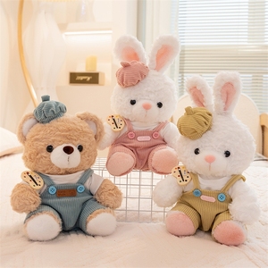 Super morbido orsacchiotto peluche animale bambola con coniglio staccabile regalo di compleanno per bambini <span class=keywords><strong>e</strong></span> ragazze riempite con cotone PP - Product Image 5