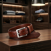 Ceintures habillées tendance en cuir véritable pour hommes, ceintures de créateur de mode, personnalisation de marque, fournisseur en gros OEM ODM