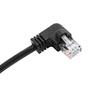 <span class=keywords><strong>สาย</strong></span>เคเบิลสื่อสารอีเธอร์เน็ตแลนแลนมุมขวา5e RJ45 Cat5 90องศาจากโรงงาน - Product Image 3