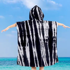 ผ้าขนหนูคลุมไหล่เด็กแบบมีฮู้ด, ผ้าขนหนูไมโครไฟเบอร์เนื้อนุ่มและซึมซับได้ดี, ผ้าคลุมอาบน้ำสำหรับเปลี่ยนเสื้อผ้าริมสระว่ายน้ำ, ผ้าคลุมอาบน้ำ, ผ้าขนหนูอาบน้ำ - Product Image 2