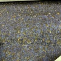 Papier peint Zhenling haut de gamme aux plumes de paon colorées, papier peint attrayant aux plumes de paon